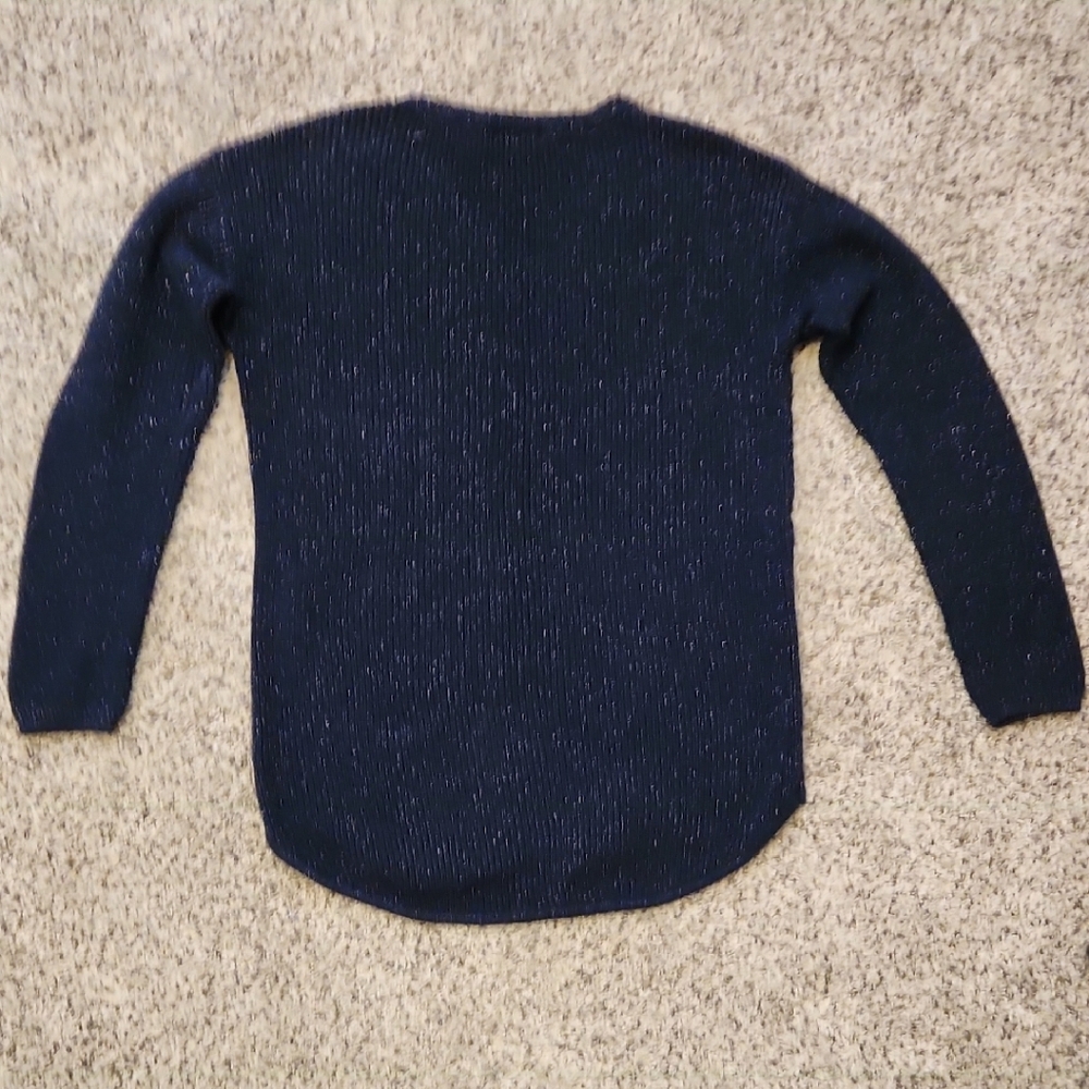 a.n.a Women's Navy V-Neck Sweater - Picture 3 of 3